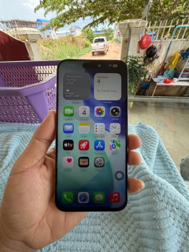 IPhone 15 Pro Max Code LL/A Esim2 តួ​ស្អាត​ខ្ចី98.99%