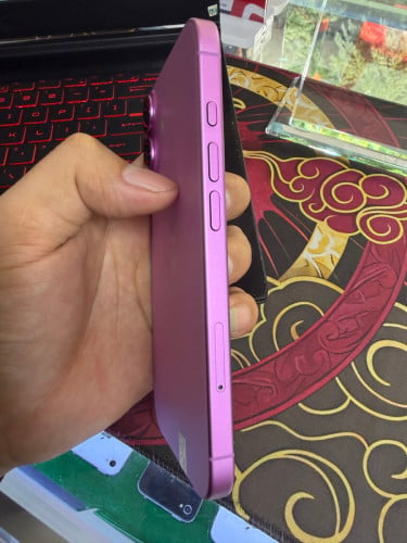 iPhone 16 color pink 128G ថ្ម87% ឡុកអុីសុីម (ប្រើបានសុីម2)