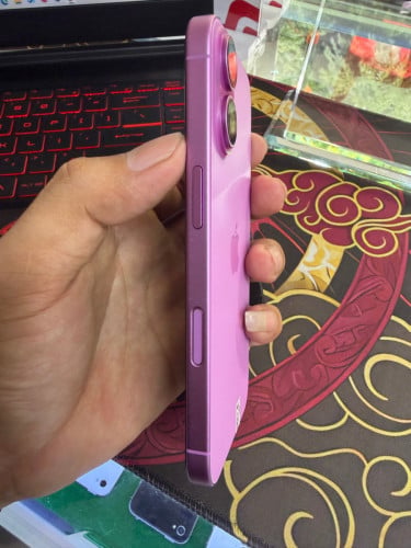 iPhone 16 color pink 128G ថ្ម87% ឡុកអុីសុីម (ប្រើបានសុីម2)