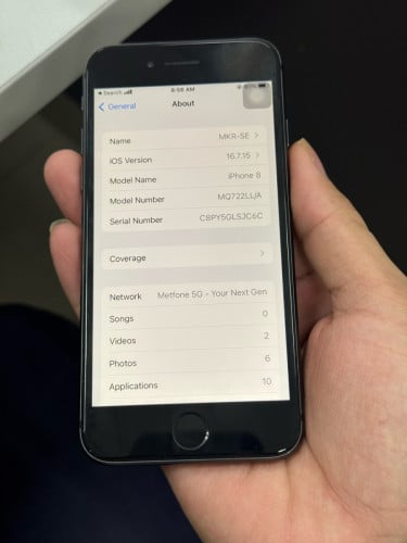 Iphone 8 LL/A 64G ពណ៍ space gray សន្នុំសុីន ថ្មសុីន90% 😭 អត់ជាប់អត់មានបញ្ហាអ្វីទេ