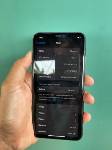 iPhone xsmax LL/A 64G