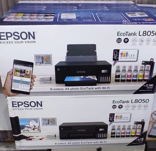 L8050 | A4 Size 6 Color Wireless Colour Home Inkjet Printers | (Including 6 ColorInk)