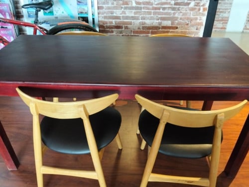 Meeting table and chairs