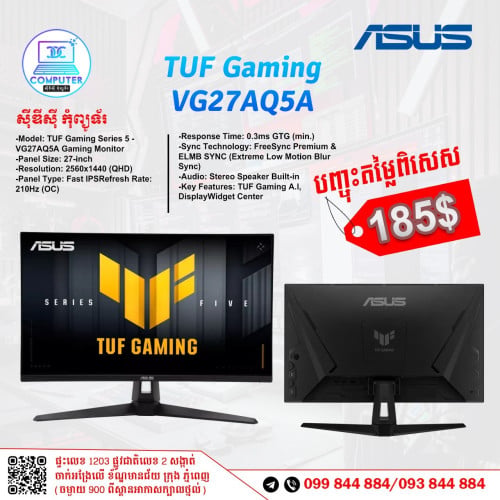 Monitor Asus មានគ្រប់ទំហំ តម្លៃពិសេស ថ្មីប្រអប់ ១០០% !