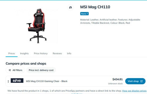 MSI Gaming Chair