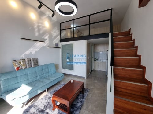 N048 | Gym and Pool 1 Bedroom Loft Designed For Rent in Toul Kork