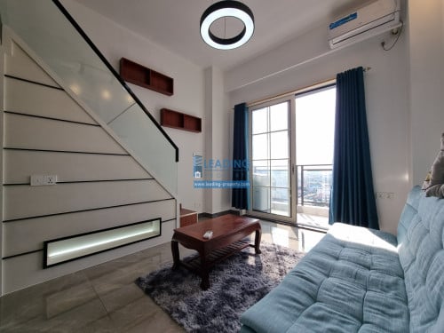 N048 | Gym and Pool 1 Bedroom Loft Designed For Rent in Toul Kork