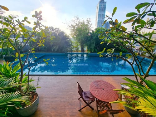 N373 | BKK1 - Nice Serviced Apartment 1 Bedroom with Pool and Gym