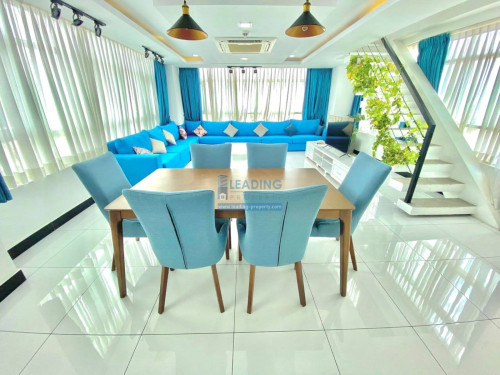 N506 | 3 Bedrooms Penthouse Apartment For Rent in BKK3 with gym and pool