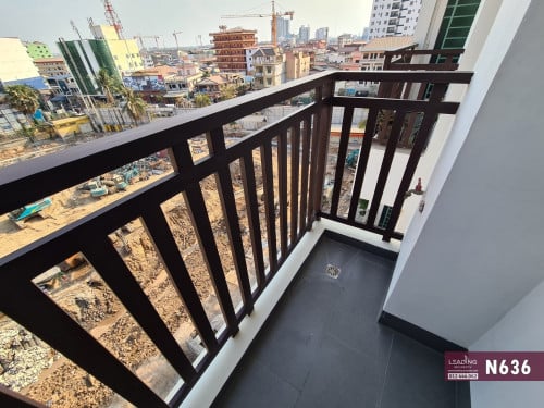 N636  | Boeng Trabek, Rooftop Swimming Pool 1 Bedroom Apartment For Rent Free Serv