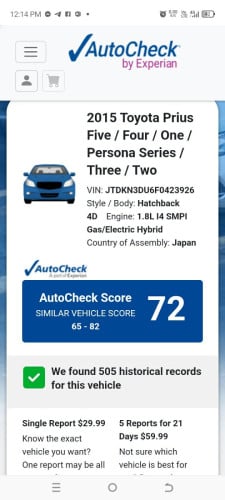 Prius 015 Persona option