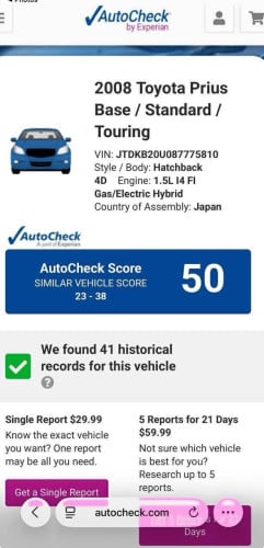 Prius 08 full option
