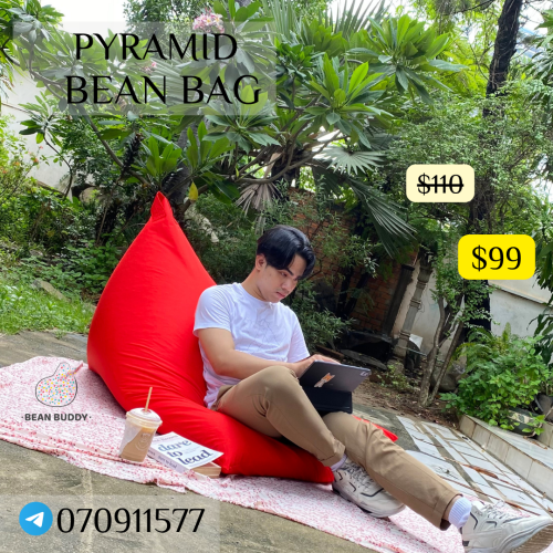 Pyramid Bean Bag សាឡុងអង្គុយគ្រាប់ស្នោ​
