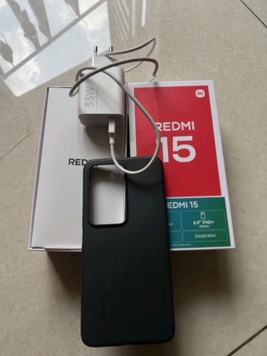 Redmi 15 នៅស្អាត 98% ដូចរូបមានគ្រឿងគ្រប់សុីម២ក្រុមហ៊ុន Ram 8g Memory 256g