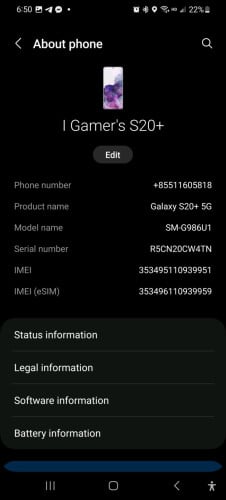 Samsung Galaxy s20 plus អេក្រង់ OLET បែកខ្នង ram12 memory 128G