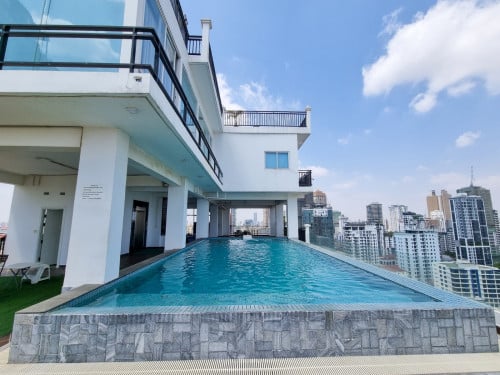 Swimming Pool Studio Serviced Apartment with Gym For Rent near AEON mall