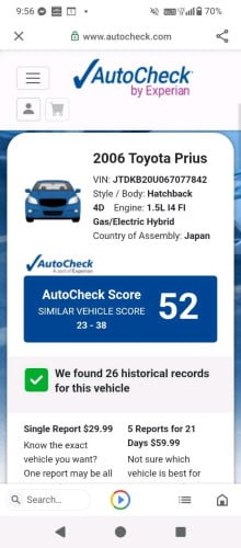 Toyota Prius 06 full option ឡានស្អាត ពិន្ទុខ្ពស់ ឯកសារម្ចាស់ដើម