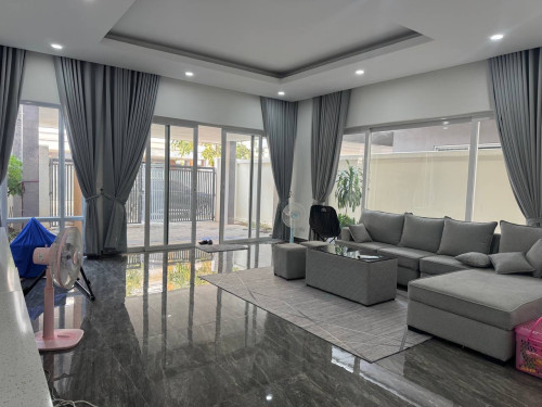 Twin Villa for rent at Borey Orkide near international airport