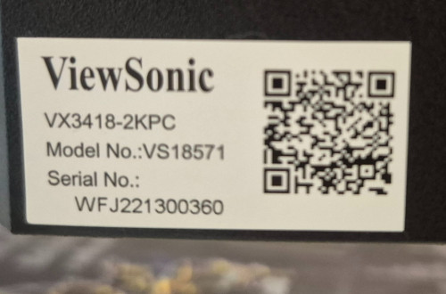 ViewSonic 34" VX3418-2KPC curved gaming monitor
