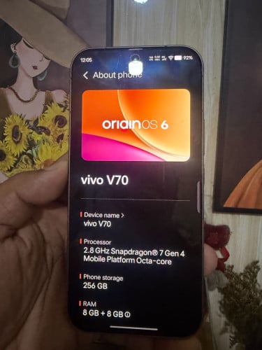 Vivo v70  កាលទិញថ្មីប្រអប់នៅថ្មី99.99%