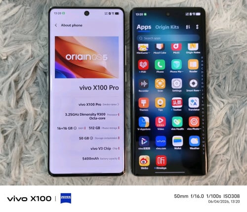 Vivo X100 Pro Ram16GB+16GB / 512GBសានុំ (China version)