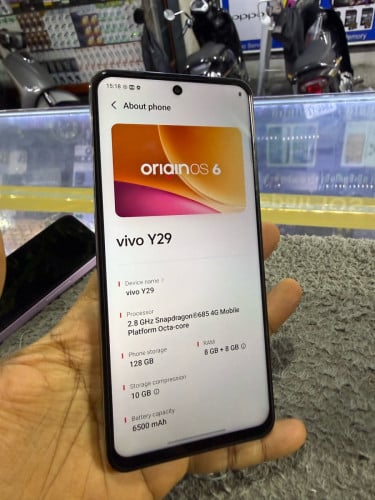 Vivo Y29 Ram8G Memory128G ក្រុមហ៊ុនសុីមពីរ មានឆ្នាំងសាក