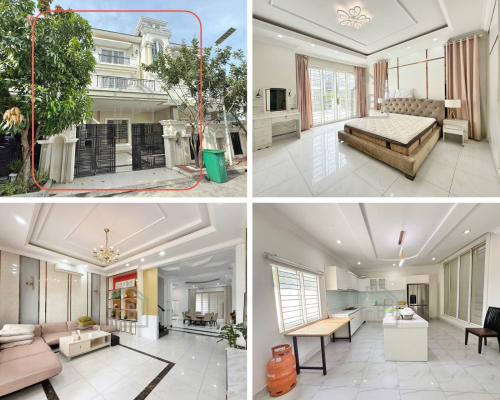 Western Twin-Villa 4 Bedrooms for RENT near Chip Mong Sen Sok Mall