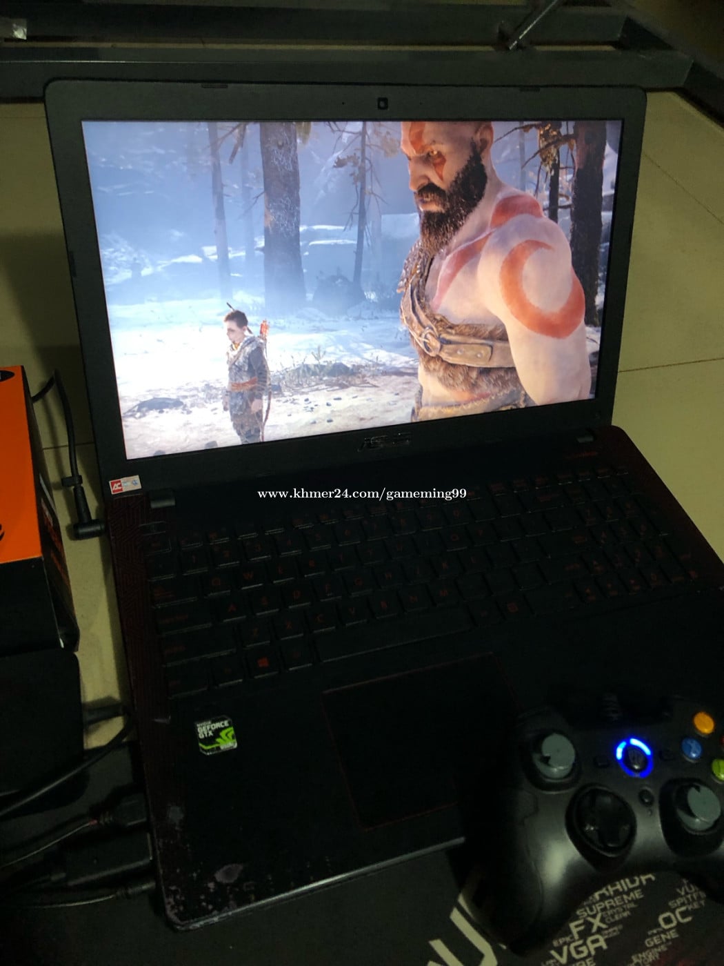Laptop gaming asus i7 6th ram8g gtx 4g hdd 1t m2 128g 165$ ធ្វេីរកាក៏បាន លេងហ្គេមក៏បាន😘