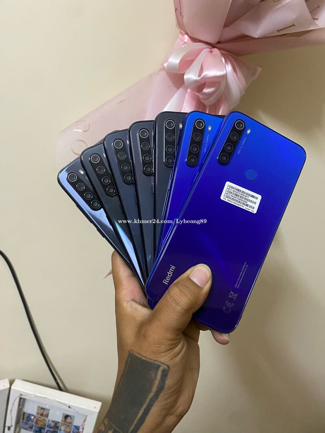 Redmi note8 Ram4 64g ស្នុំស្អាតម៉ូយៗត្រូវការឆាតលក់មួយដេីម35$🙏🏻