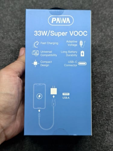 ឈុតដុំ+ខ្សែសាក 33W/Super VOOC Pawa