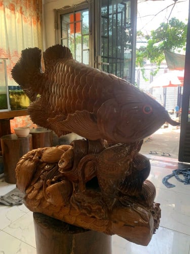 រូបចម្លាក់តាំងលម្អក្នុងផ្ទះធ្វើពី បេងនិងធ្នង់ ទំហំរូប(750x700x300)cm