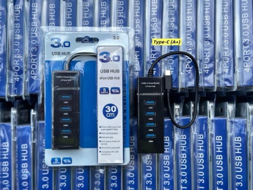 - Type-C to USB HUB 4Port 3.0 (A+) 0.3M ទើបចូលស្តុកថ្មី ថ្មីប្រអប់បងៗ មានការធានា1ខែ ពេញ📩