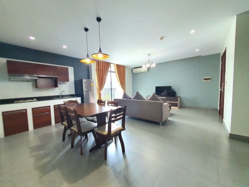 🌃2Bed Serviced Apartment for Rent 700$|month📍Location: Tonle Bassac