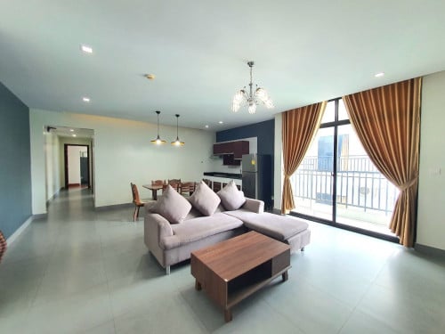 🌃2Bed Serviced Apartment for Rent 700$|month📍Location: Tonle Bassac