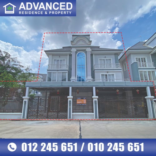 🏘 វីឡាទោល ​កែង (Single Villa) ក្នុងបុរី ឡុងនី3 ត្រូវការលក់បន្ទាន់ខ្លាំង ​(កូដ៖ A06-085994)