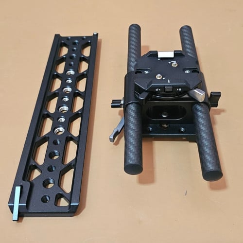 15mm Rod 20cm Arca Quick-Release Base Kit, compatible with camera cages