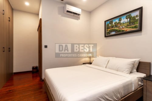 2 Bedroom Tropical Wooden House With Pool For Rent in Siem Reap – Sala Kamreuk