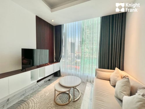 For Rent.  JTower2📍 BKK1 2BR | 1BTH  | 65sqm net | 12F Rental Price: $1200 /month  Ref:KHRA524