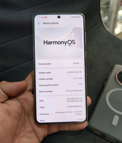 Huawei Mate 50 Silver Ram8/256 ស្អាត