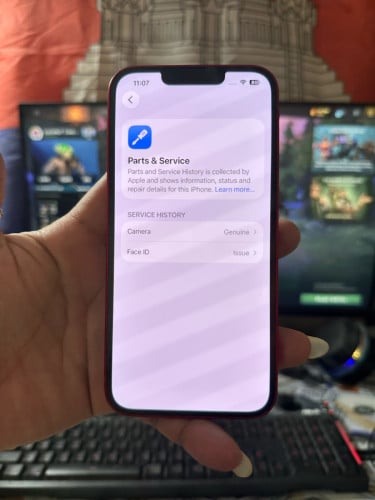 iPhone 13 / 128g / no scan / អេក្រង់ហ្សុីនឆ្កូតកញ្ចក់តិចៗដូចរូប ថ្មកាន់ 85% លក់តំលៃក្រោមទី 195$ ដាច់