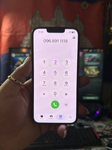 iPhone 13 / 128g / no scan / អេក្រង់ហ្សុីនឆ្កូតកញ្ចក់តិចៗដូចរូប ថ្មកាន់ 85% លក់តំលៃក្រោមទី 195$ ដាច់