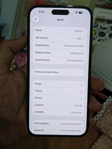 iPhone 14 Pro Max LL/A សាណុំសុីនណែន