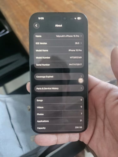 IPhone 15 pro 256GB រូបរាង៩៨%ស្អាត