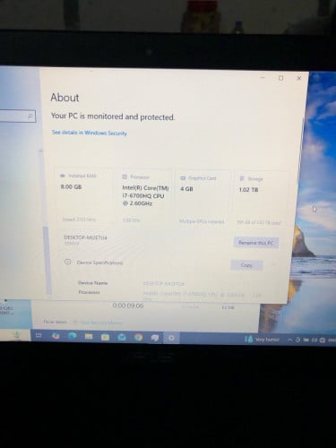 Laptop gaming asus i7 6th ram8g gtx 4g hdd 1t m2 128g 165$ ធ្វេីរកាក៏បាន លេងហ្គេមក៏បាន😘