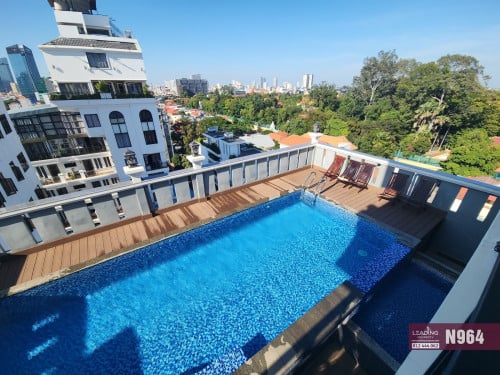 N964 | Daun Penh Swimming Pool, Gym, Serviced Apartment 1 Bedroom For Rent