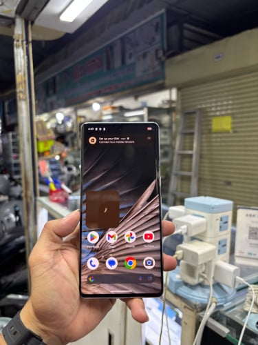Pixel7pro 256G Ram12G Sim2 ESIM សានុំស្រុីនសរ អេក្រង់ស្រុីន
