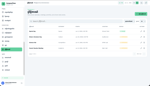 Professional School Management System