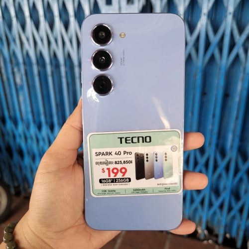 Tecno Spark 40 Pro ថ្មី Ram8G+8G/Memory 256GB