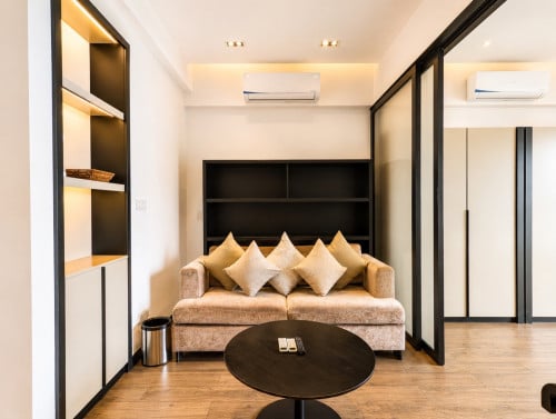 Tonle Bassac- 1Bedroom condo for rent at Skylar