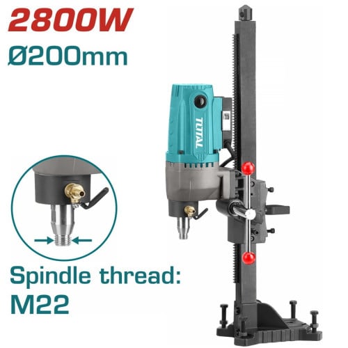 TOTAL 2800W Diamond Core Drill with Stand